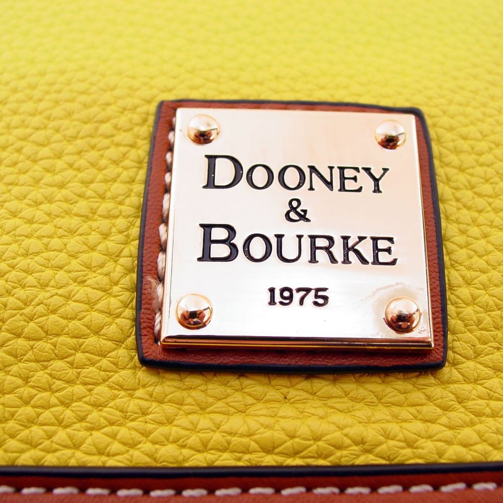 DOONEY & BOURKE $278 Domed Yellow Pebble Zip Cross Body/Satchel - NWOT - Picture 11 of 11